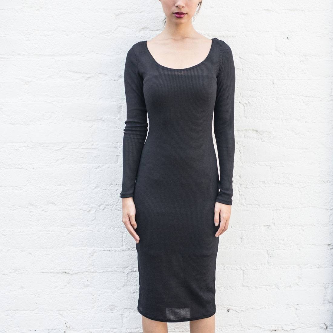 Cheap Urlfreeze Jordan Outlet Women Body Con Dress With Inner Slip - Made in LA (black)