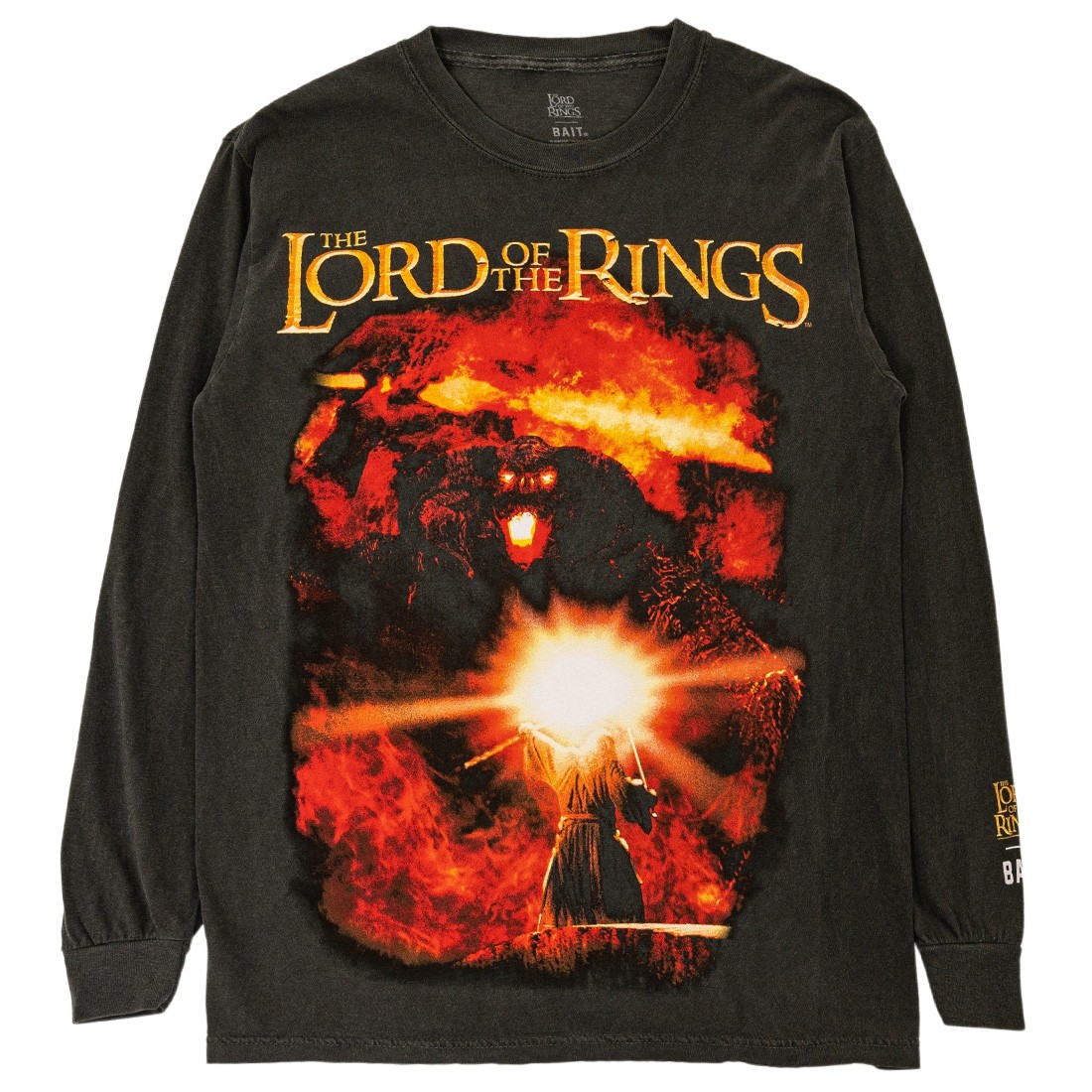 BAIT x Lord Of the Rings Men Balrog Long Sleeve Tee (black)