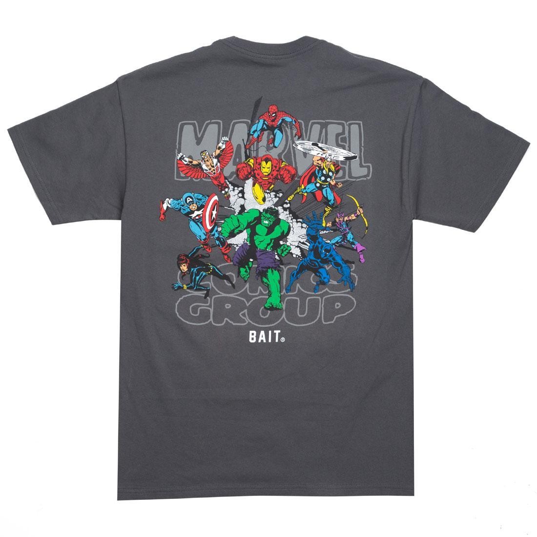 BAIT x Marvel Comics Men Avengers Group Tee (gray / charcoal)