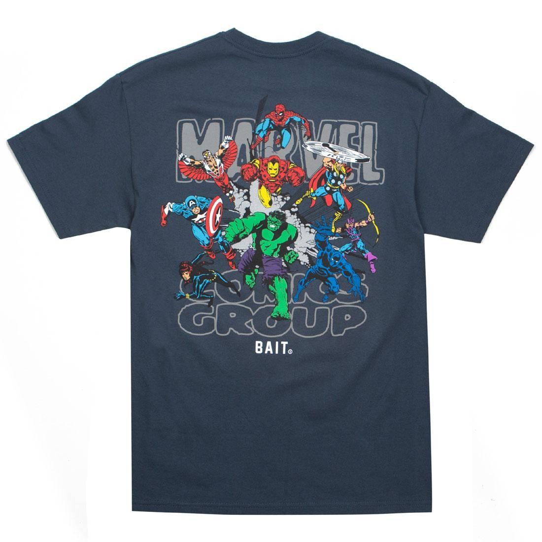 BAIT x Marvel Comics Men Avengers Group Tee (navy)
