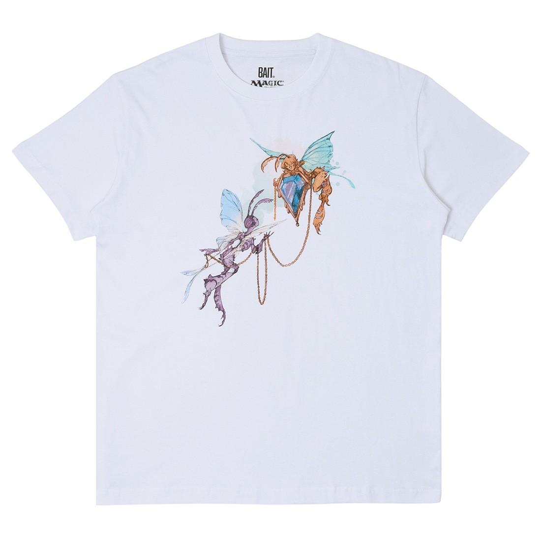 BAIT x Evyn Fong x Magic The Gathering Men Mox Sapphire Tee Color (white)