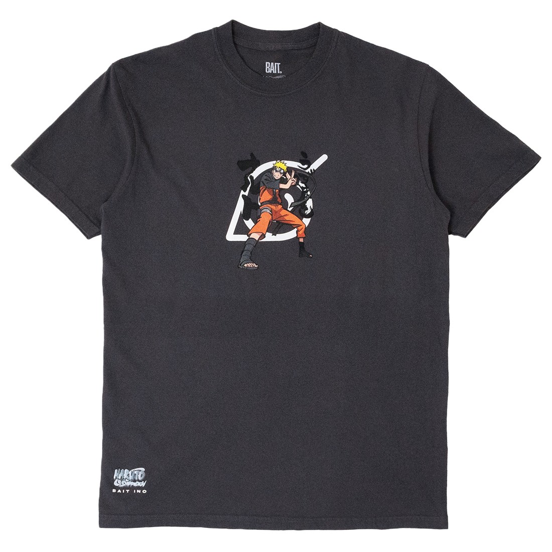 BAIT x Naruto Men Hidden Leaves Village Tee (black / washed)