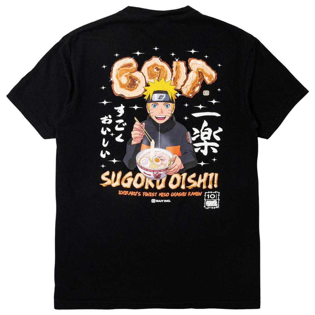 BAIT x Naruto Men Ramen Tee 10 Year Tribute Tee (black)