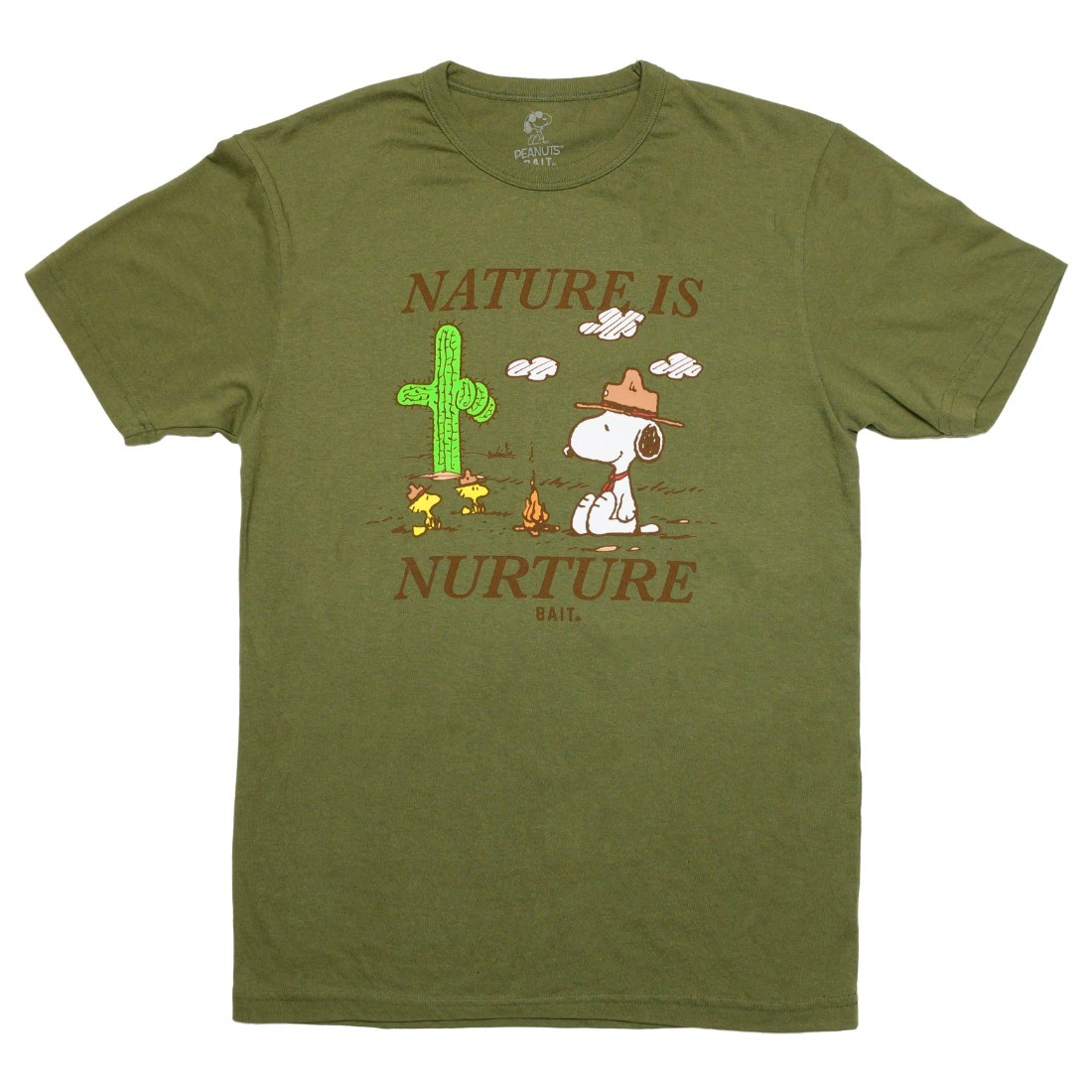BAIT x Snoopy x Upcycle Men Nature Is Nurture Tee (green / moss)