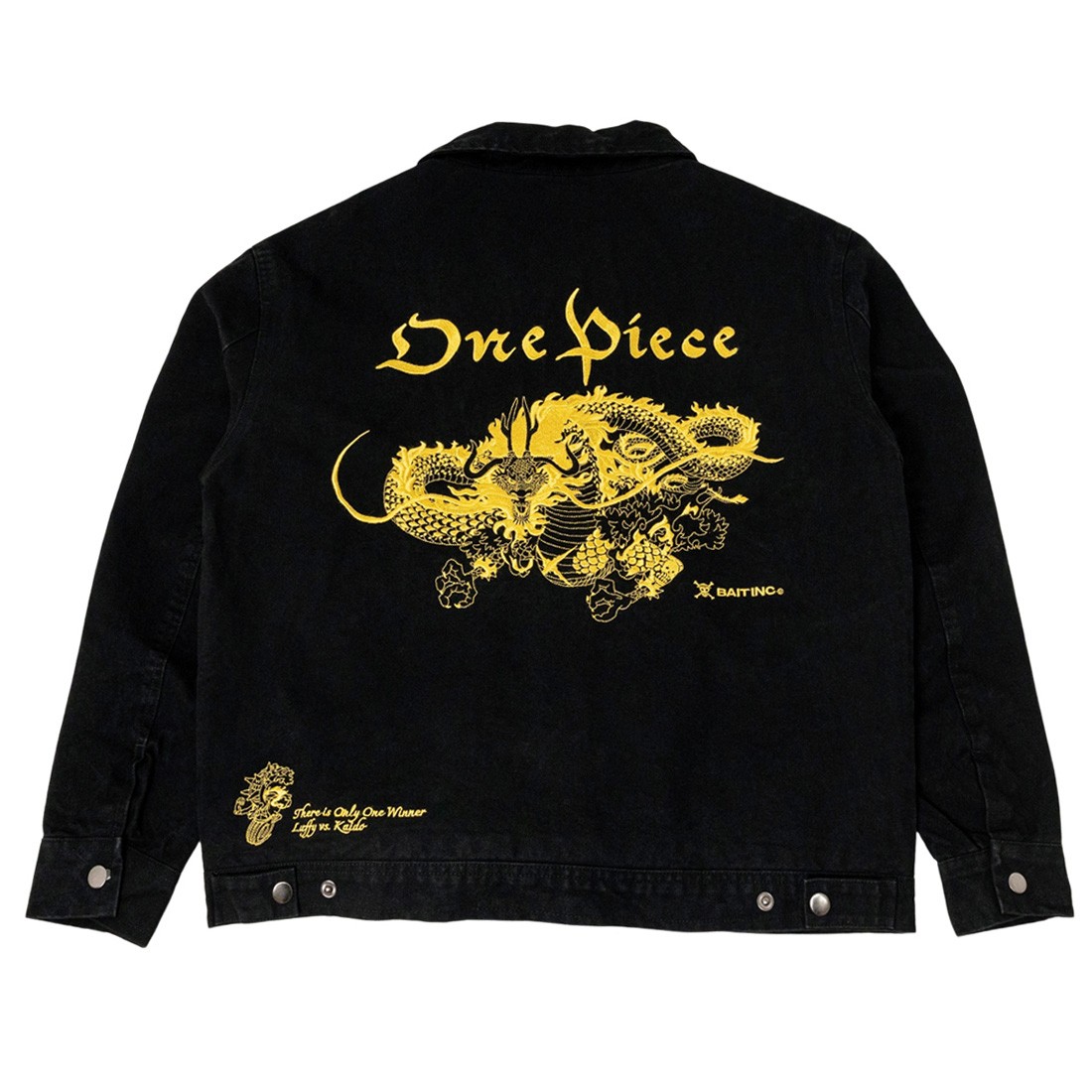 BAIT x One Piece Men Kaido Embroidered Jacket (black)
