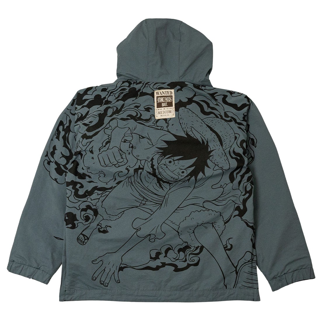 BAIT x One Piece Reversible Luffy Anorak Jacket (black)