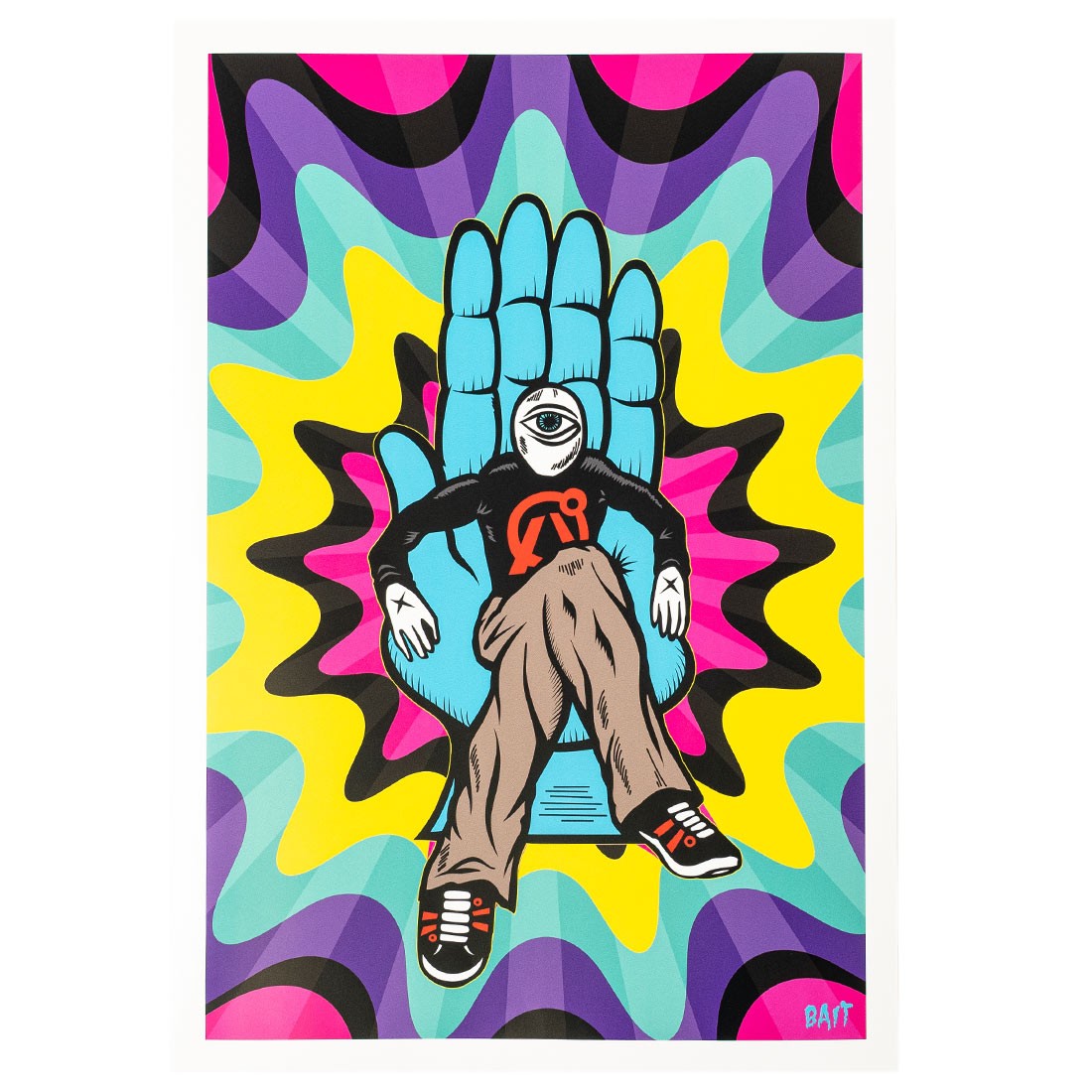 BAIT x Punk Drunker 11x14 Print- Hand Chair (multi)