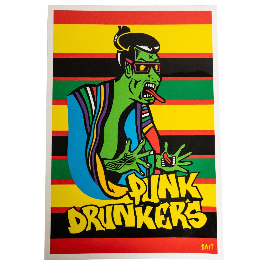 BAIT x Punk Drunker 24x36 Crystal HQ Print - Tongue (black)