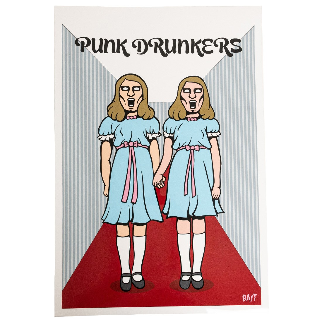 Cheap Cerbe Jordan Outlet x Punk Drunker 24x36 Crystal HQ Print - Twins (blue / multi)