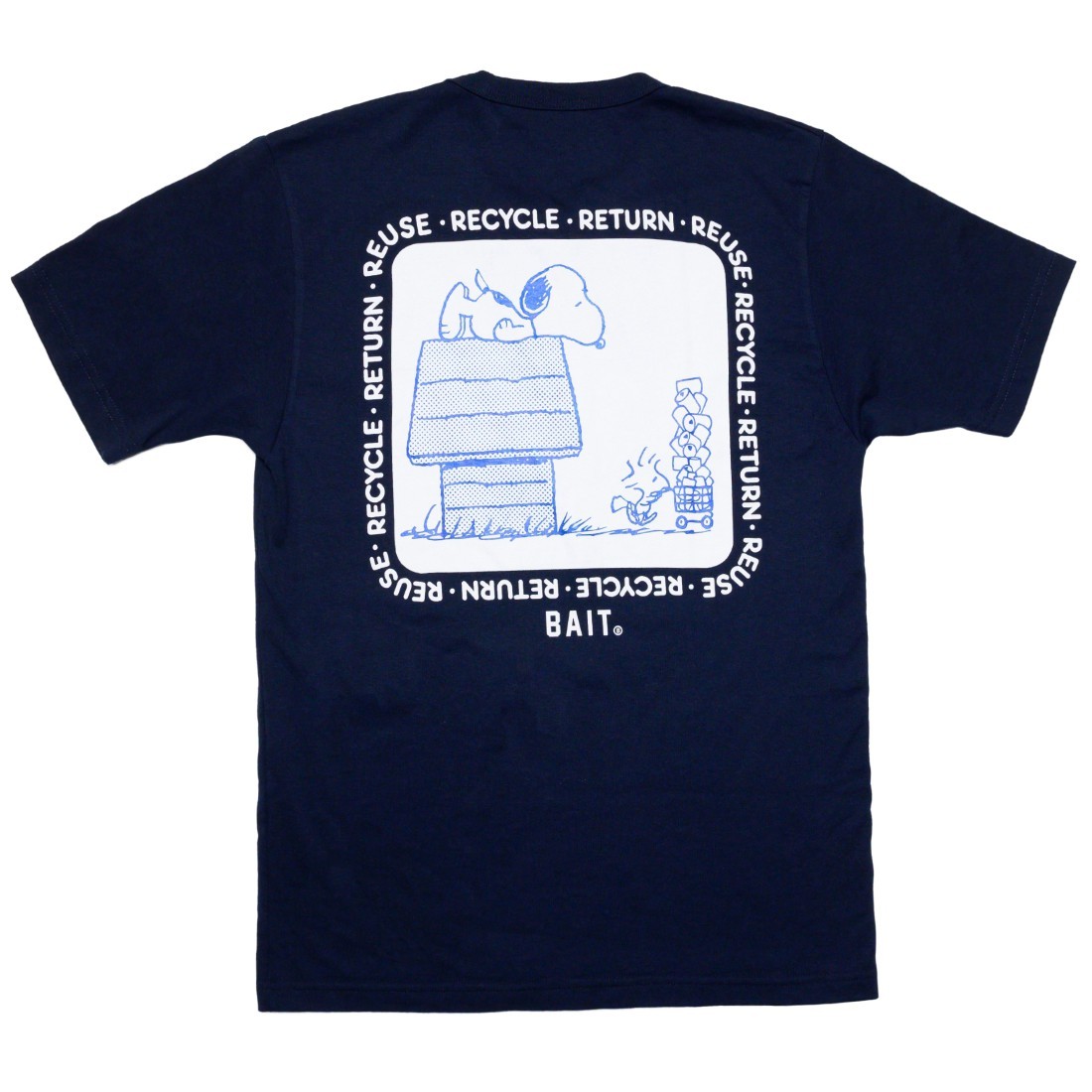 BAIT x Snoopy x Upcycle Men Recycle Tee (blue / stone)