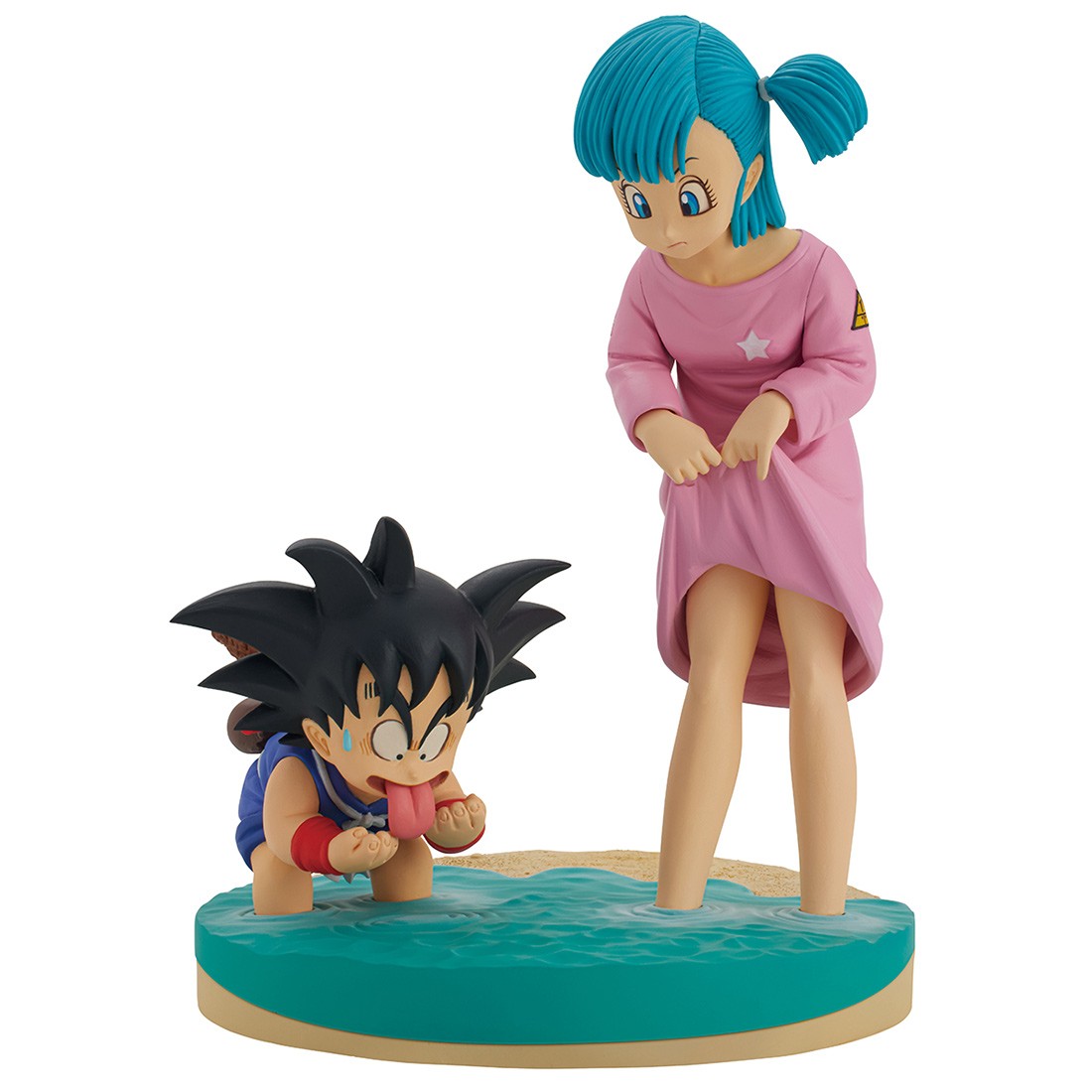 PREORDER - Bandai Ichibansho Dragon Ball Z Dragon History Son Goku and Bulma Figure (pink / black)