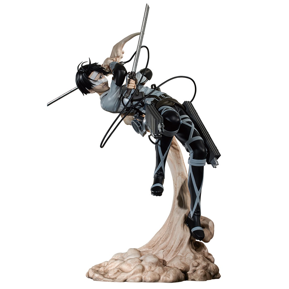 PREORDER - Bandai Ichibansho Attack on Titan Rumbling Levi Ackermann Figure (black)