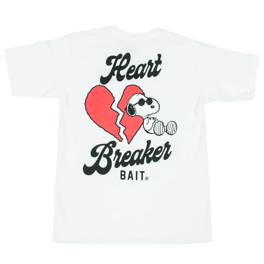 BAIT x Snoopy Men Heart Breaker Tee (white)