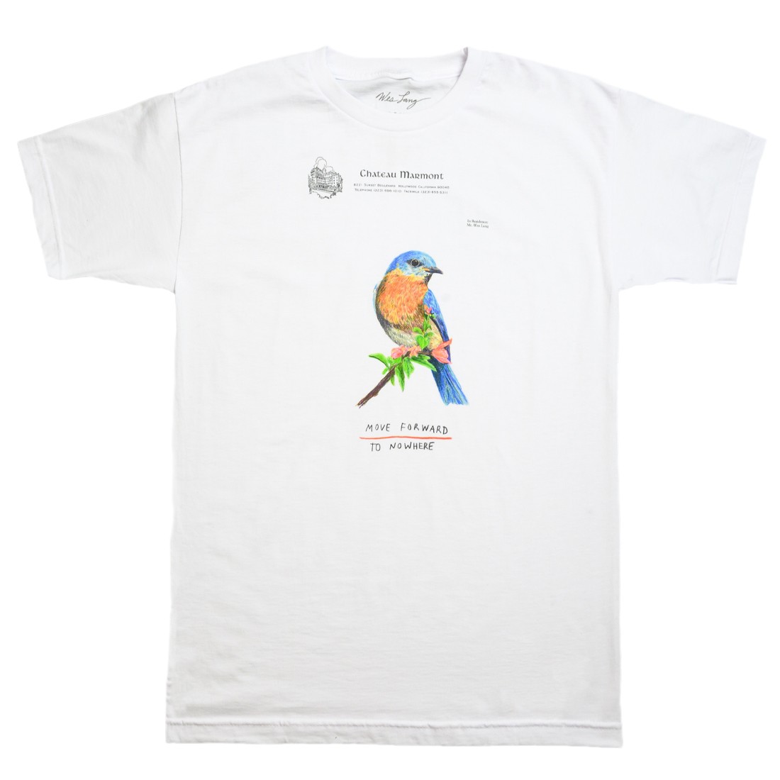 Wes Lang and Cheap Urlfreeze Jordan Outlet Men Move Forward to Nowhere Tee (white)