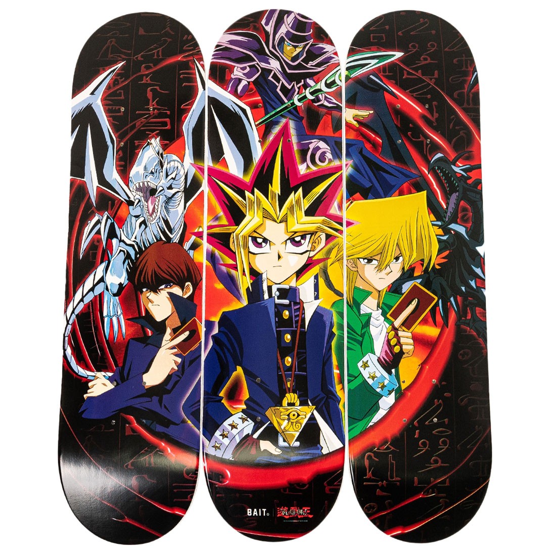 Cheap Jmksport Jordan Outlet x Yu-Gi-Oh Skateboard Deck Set of 3 - Limited Out of 300 (black)