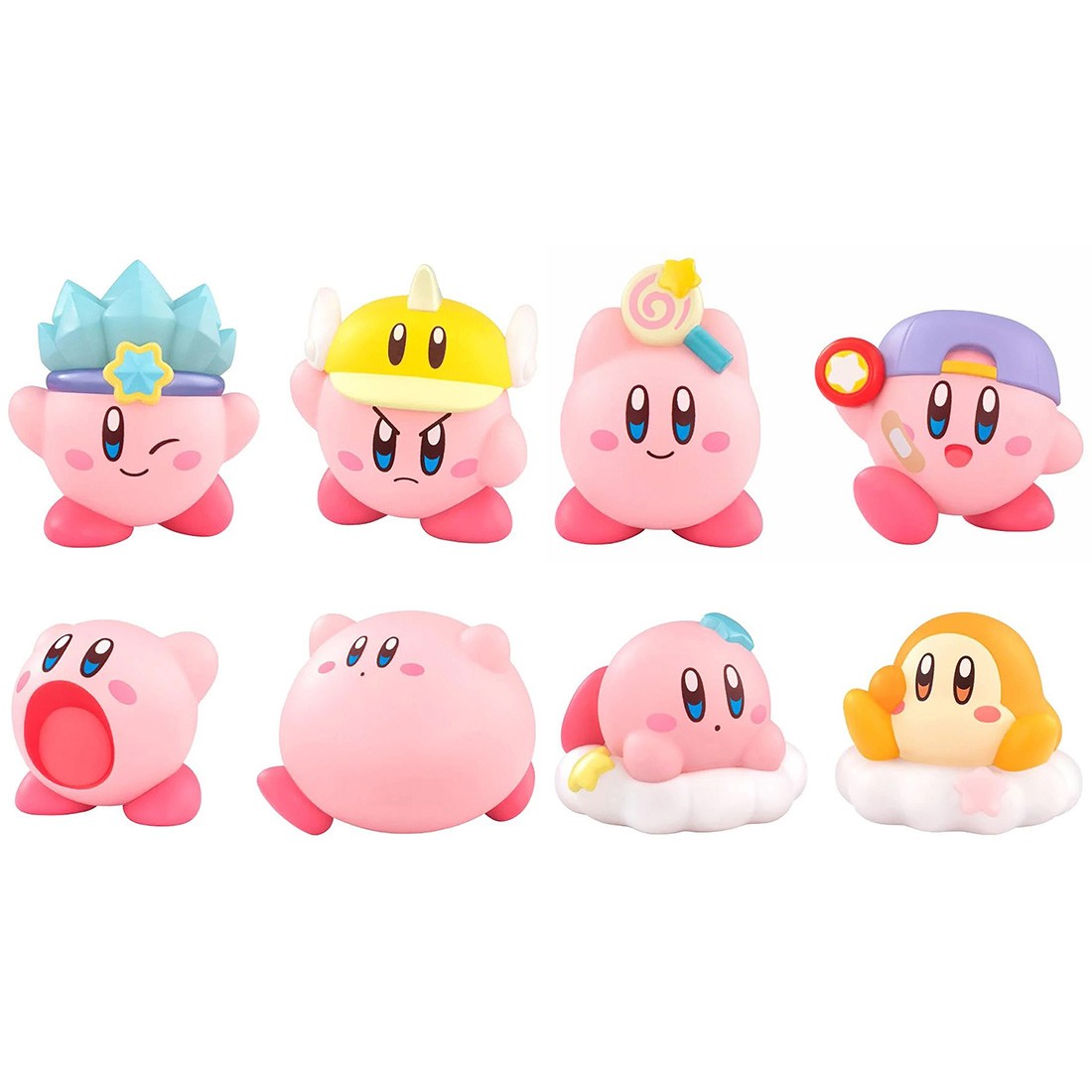 Bandai Shokugan Kirby's Dream Land Kirby Friends Vol 2 Set of 12 Figures  pink