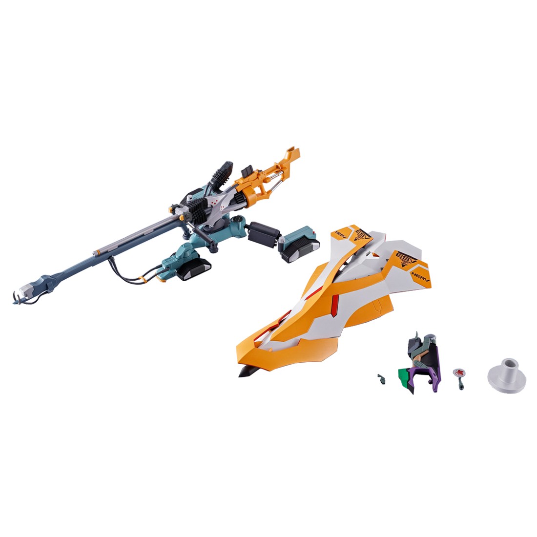 Bandai Robot Spirits Rebuild of Evangelion Operation Yashima Reproduction Positron Cannon +Esv+Type G Components (yellow)