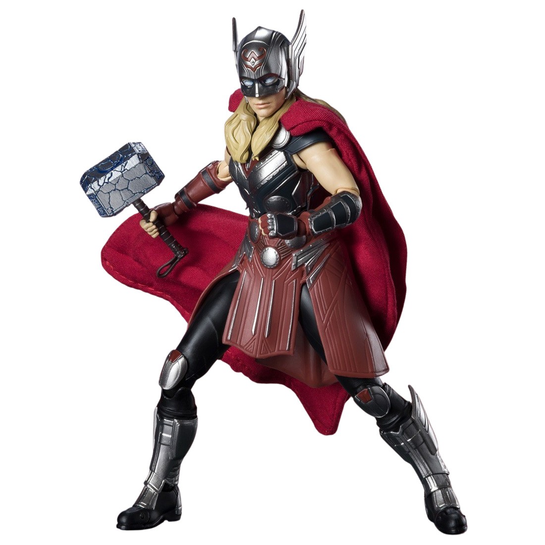 Bandai S.H.Figuarts Thor Love And Thunder Mighty Thor Figure red