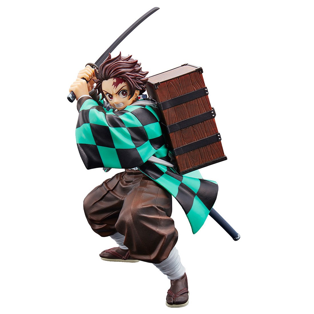 Bandai Ichibansho Demon Slayer Kimetsu no Yaiba The City Where Demons Dwell Tanjiro Kamado Figure (green)