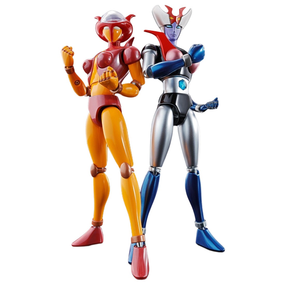 Bandai Soul Of Chogokin Mazinger Z Gx-08r Aphrodai A Vs Gx-09r Minerva  Figure (red)