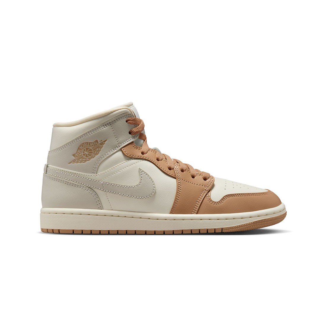 Air Jordan 1 Mid Women (pale ivory / lt orewood brn-hemp-sail)