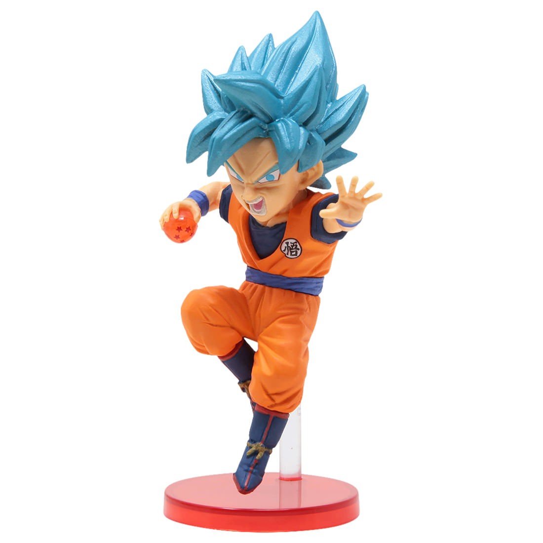 Banpresto Dragon Ball Z Dokkan Battle 5th Anniversary World Collectable Figure - 5 Super Saiyan God Super Saiyan Son Goku (blue)