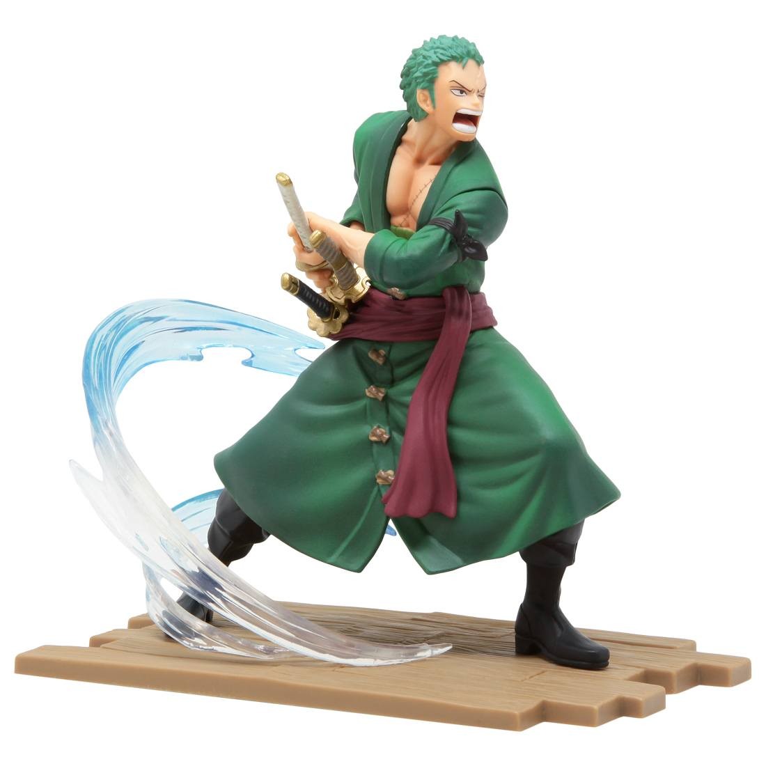 Banpresto One Piece Log File Selection Fight Vol 1 Roronoa Zoro Figure Green