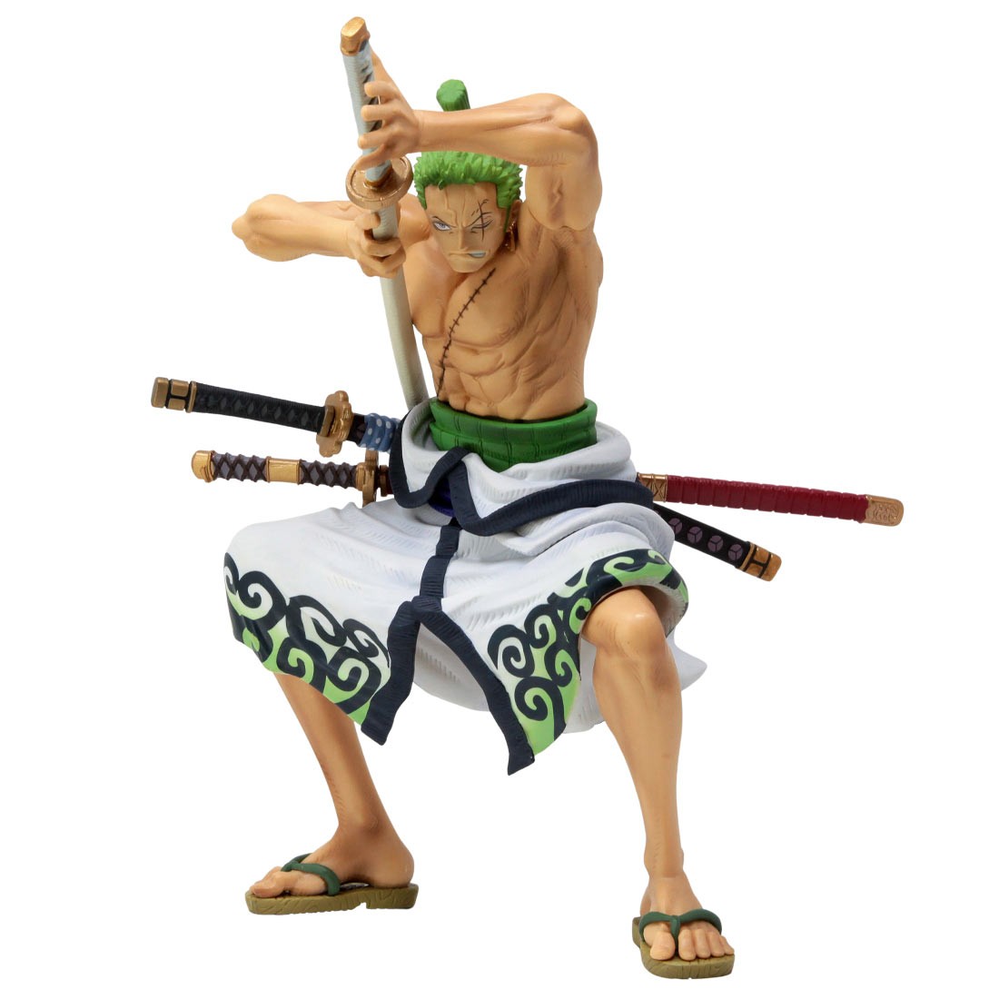 Banpresto One Piece Banpresto World Figure Colosseum 3 Super Master Stars  Piece The Roronoa Zoro The Brush Figure (green)