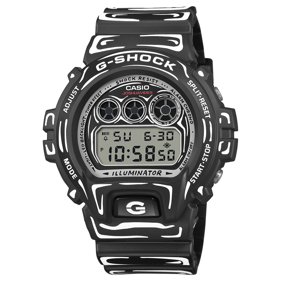 G-Shock Watches x Joshua Vides DW6900JV-1 Watch (black / white)