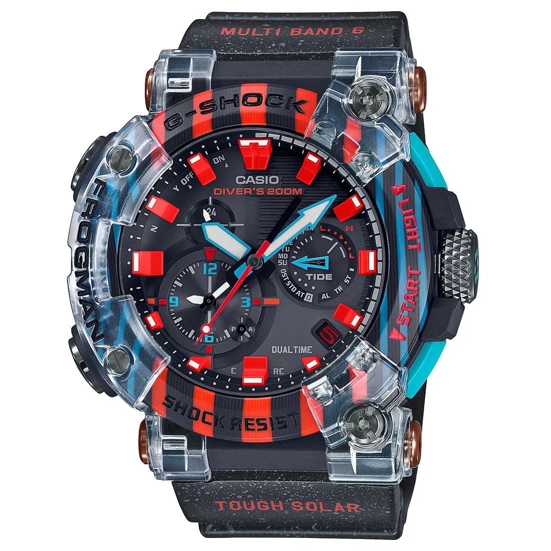 G-Shock Watches GWFA1000APF-1A Poison Dart Frogman Limited Edition Watch  (black / red)