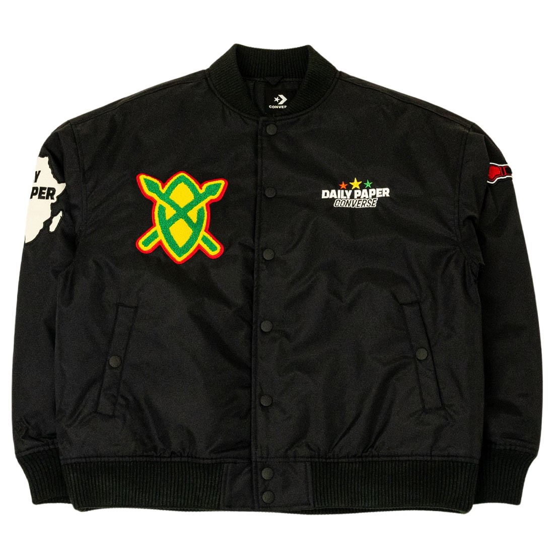 Converse x Daily Paper Unisex Stadium Jacket (black)