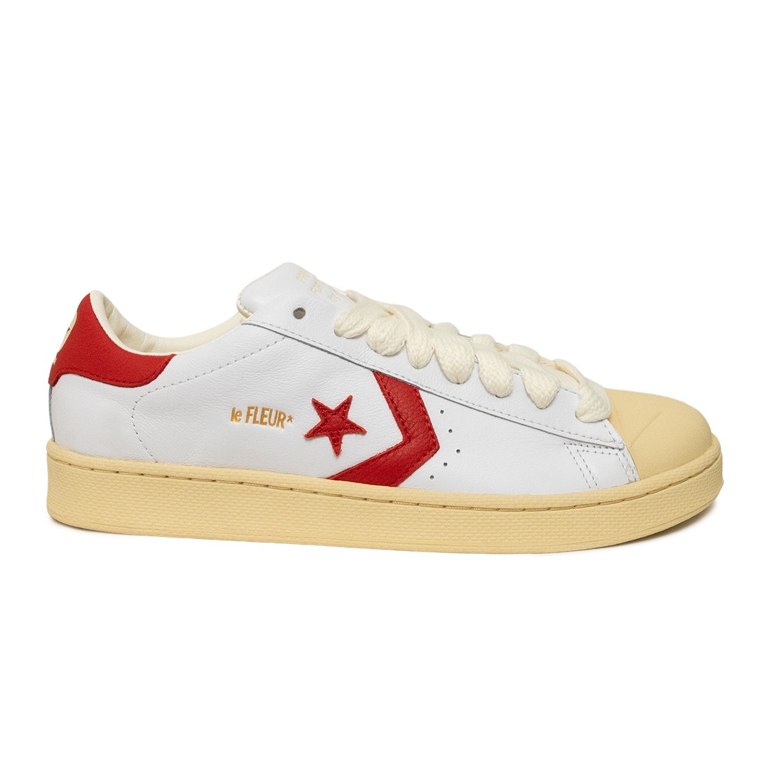 Converse x Golf le Fleur Unisex 1908 Pro Leather Ox (white / molten lava / banana)