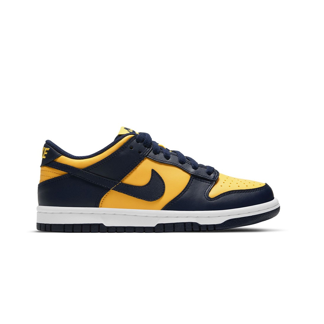 Nike Big Kids Dunk Low (varsity maize / midnight navy-white)