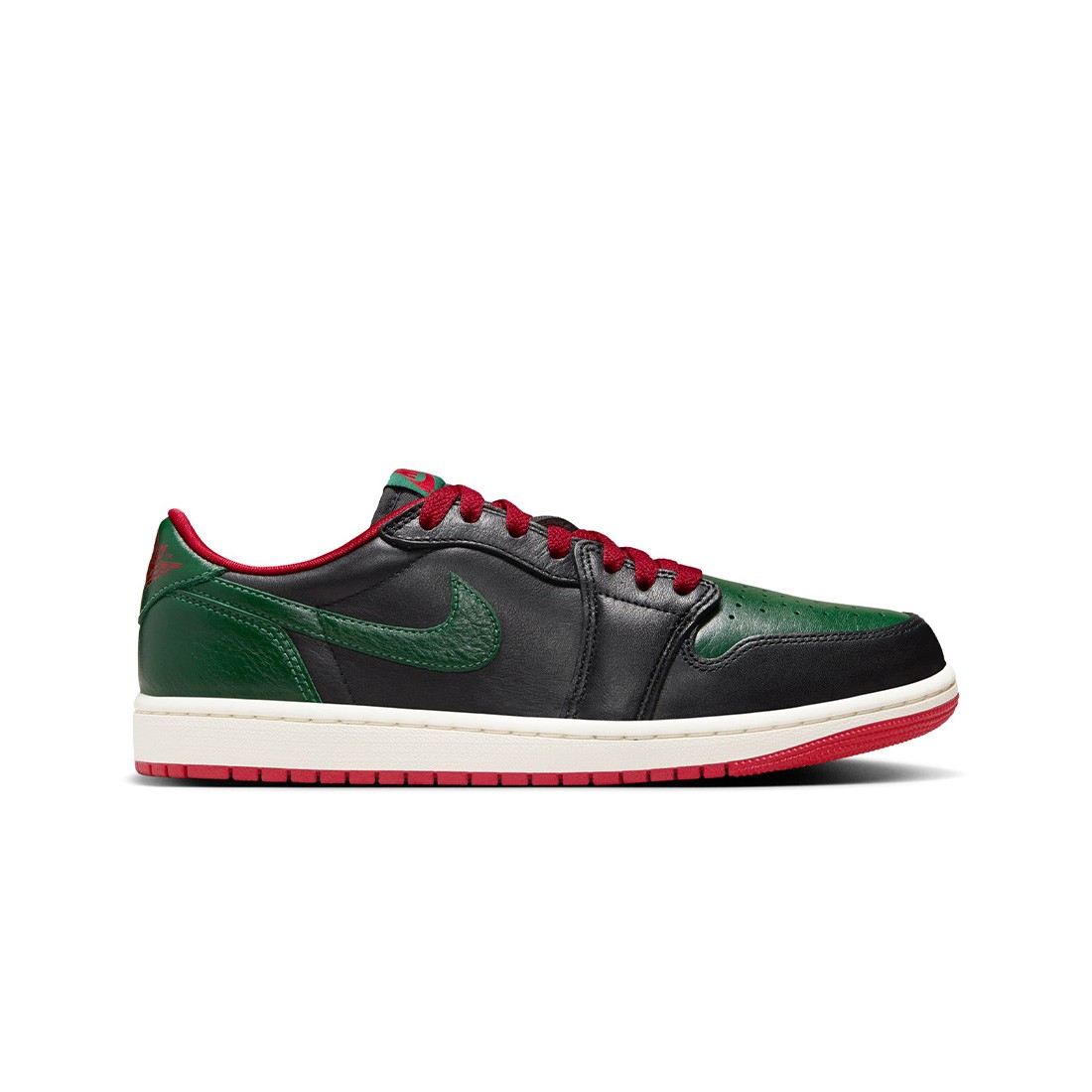 Air Jordan 1 Low OG Women (black / gorge green-varsity red-sail)