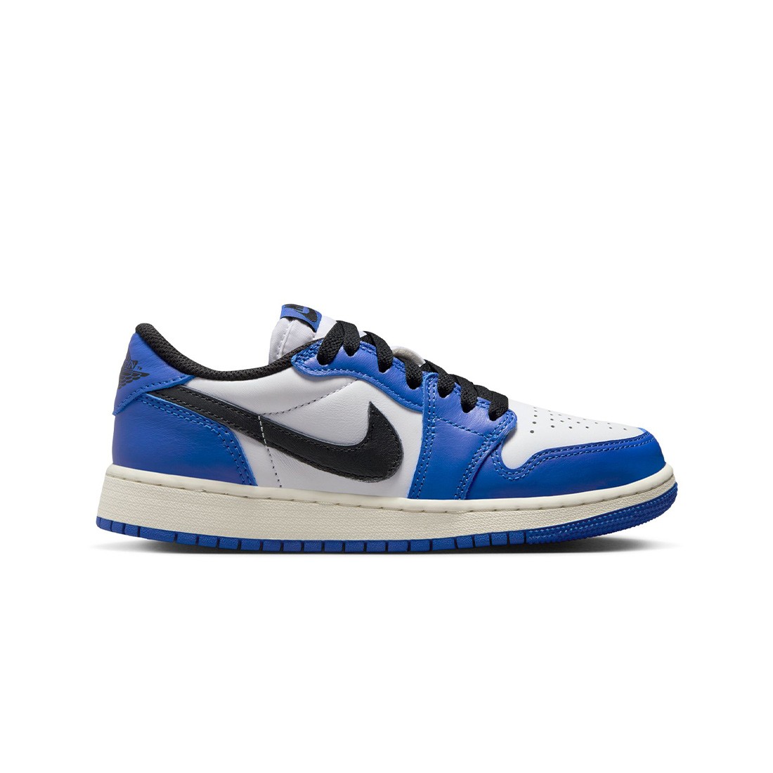 Air Jordan 1 Low OG Big Kids (white / black-game royal-sail)