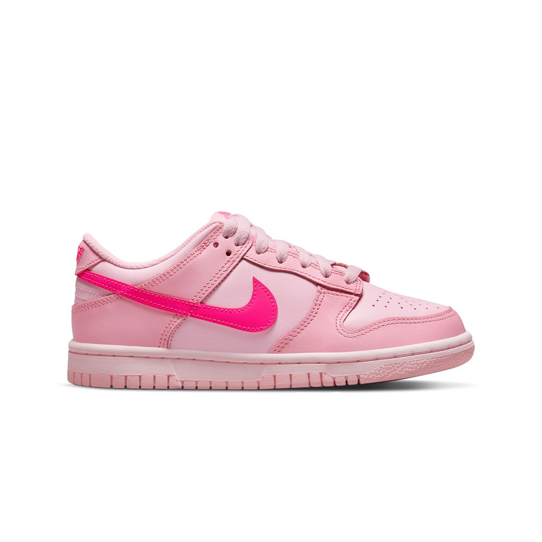 Nike Big Kids Dunk Low (med soft pink / pink foam -hyper pink)