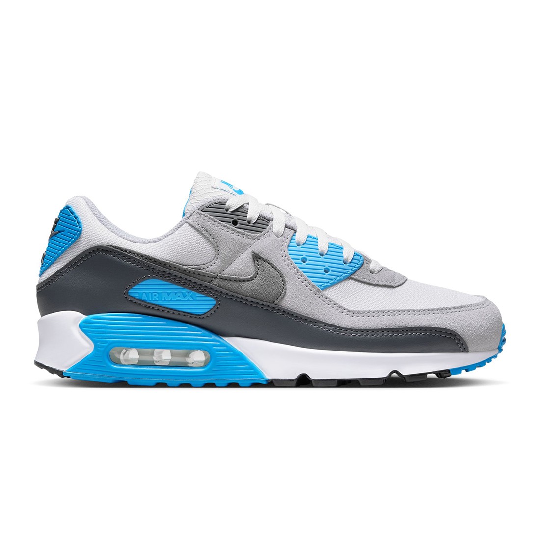 Nike Men Air Max 90 (platinum tint / iron grey-blue lightning)