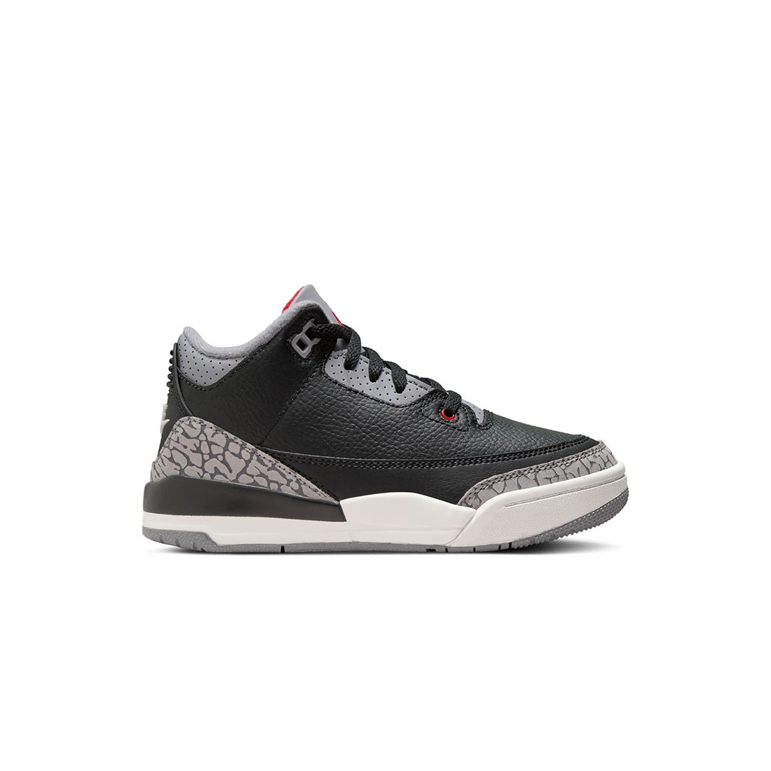 Jordan Little Kids 3 Retro (black / fire red-cement grey-summit white)
