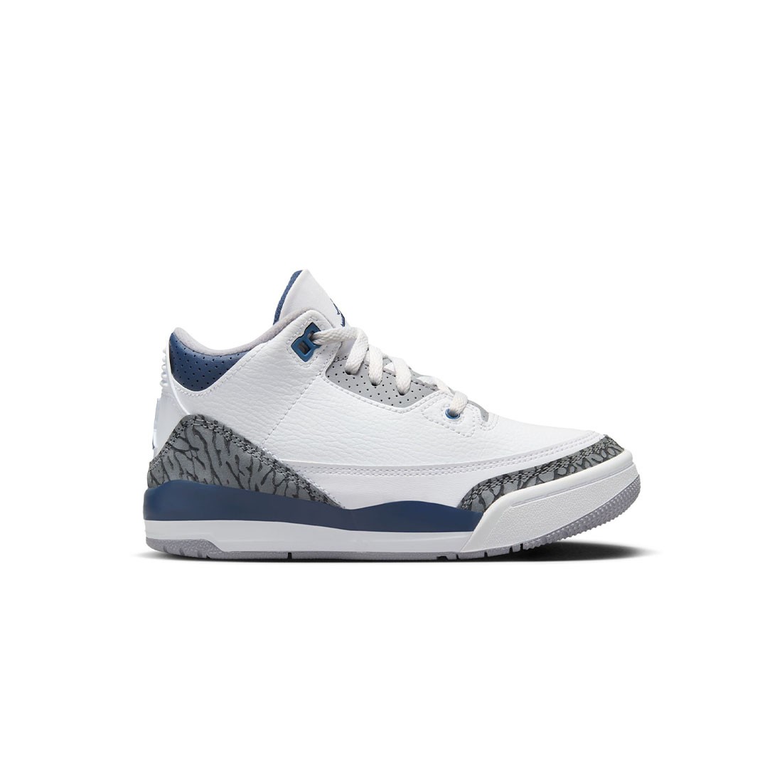 Jordan Little Kids 3 Retro (white / midnight navy-cement grey-black)