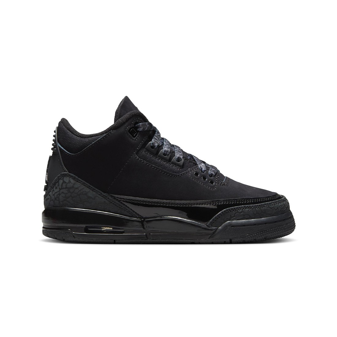 Air Jordan 3 Retro Big Kids (black / dark charcoal-white)