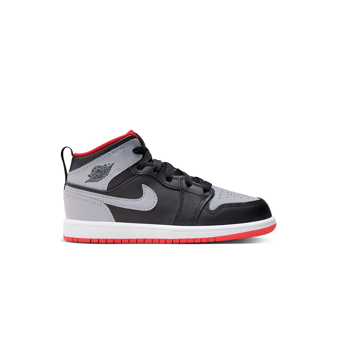 jordan Bio Little Kids 1 Mid (black / cement grey-fire red-white)