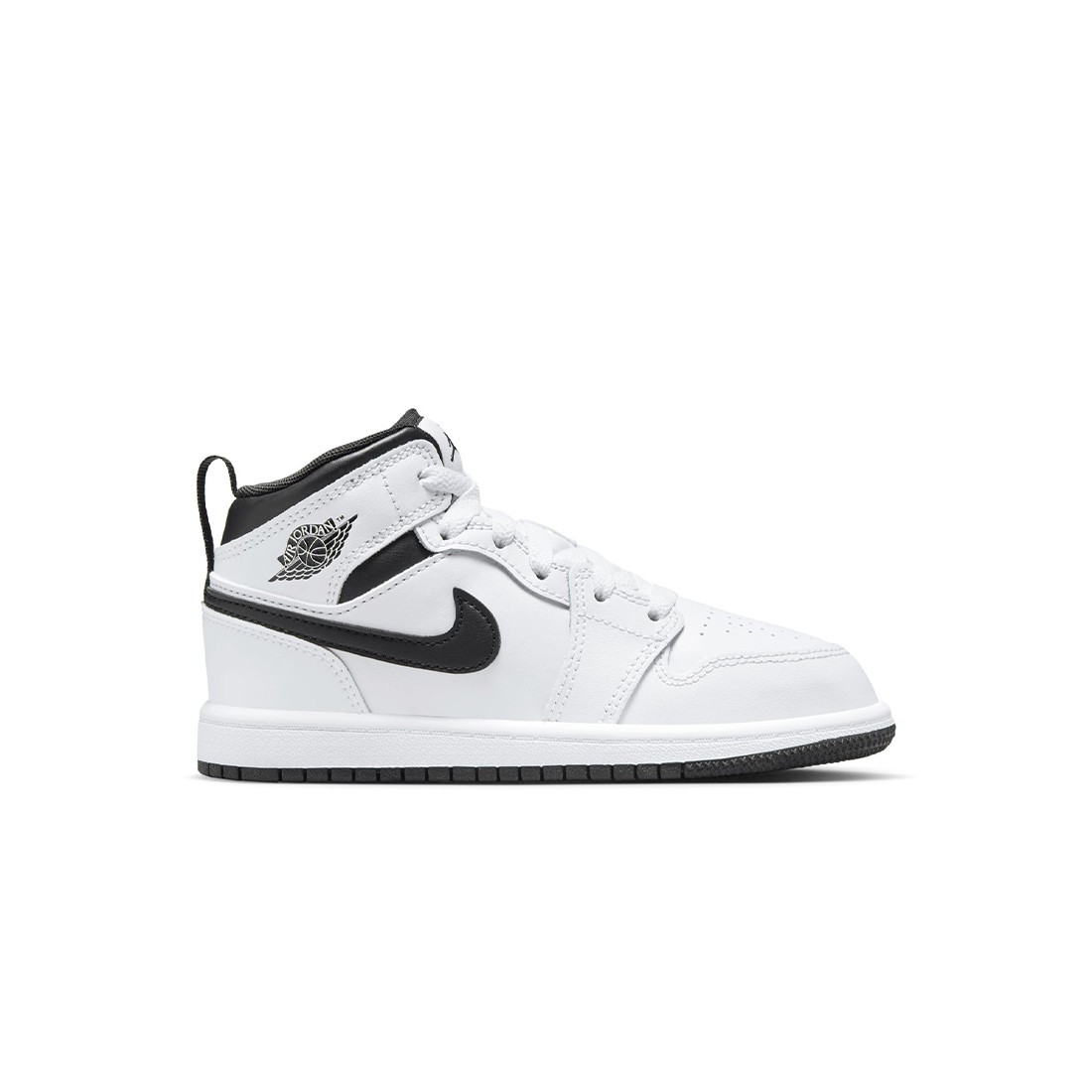 Jordan Little Kids 1 Mid (white / black-white-black)