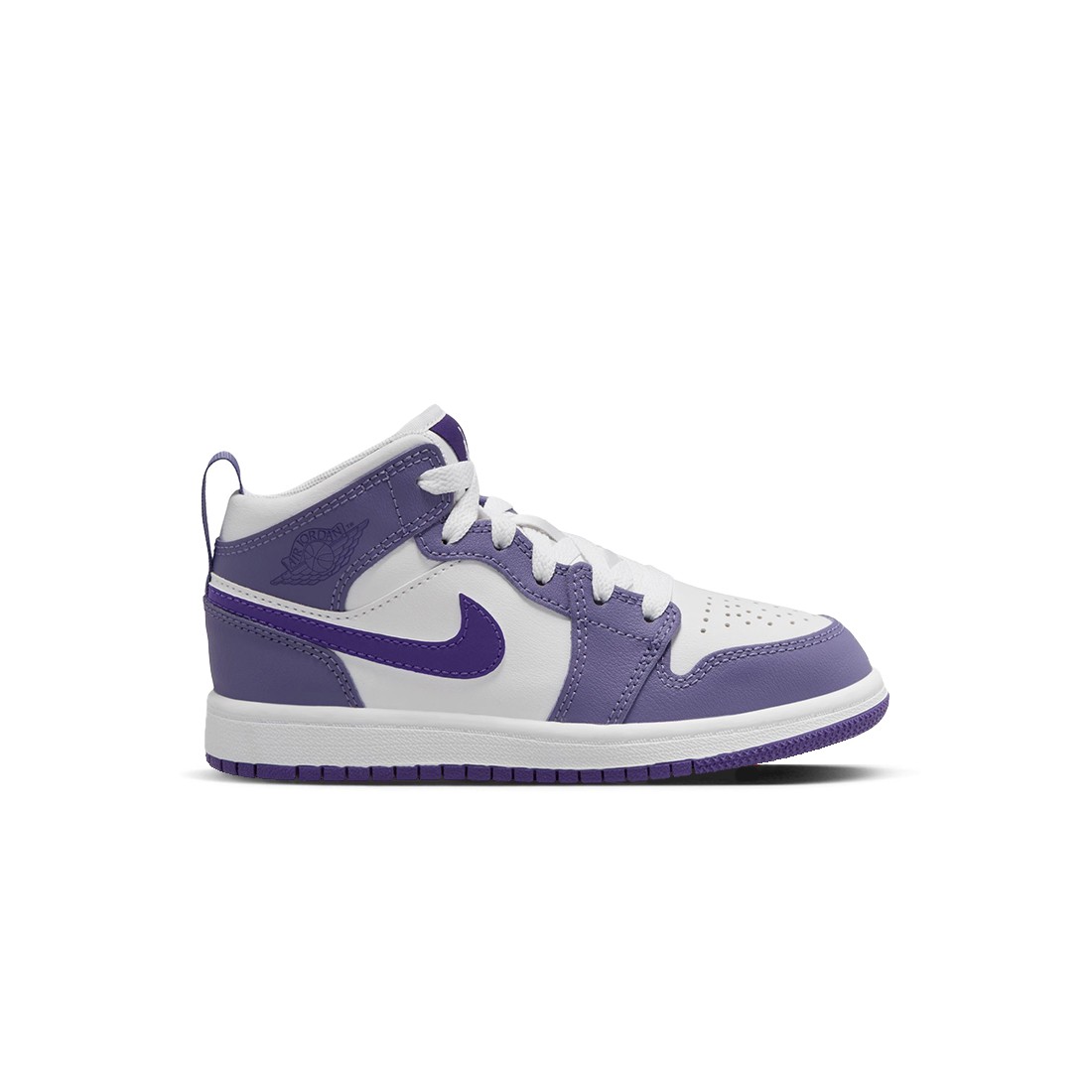 Jordan Little Kids 1 Mid (dusty amethyst / court purple-white)