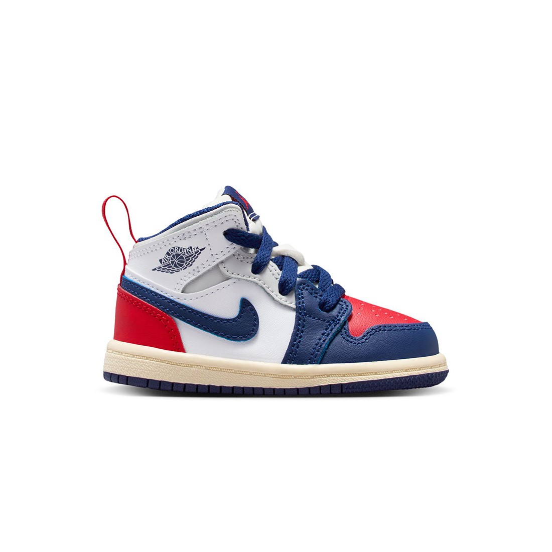 Jordan Toddlers 1 Mid (white / deep royal blue-university red)