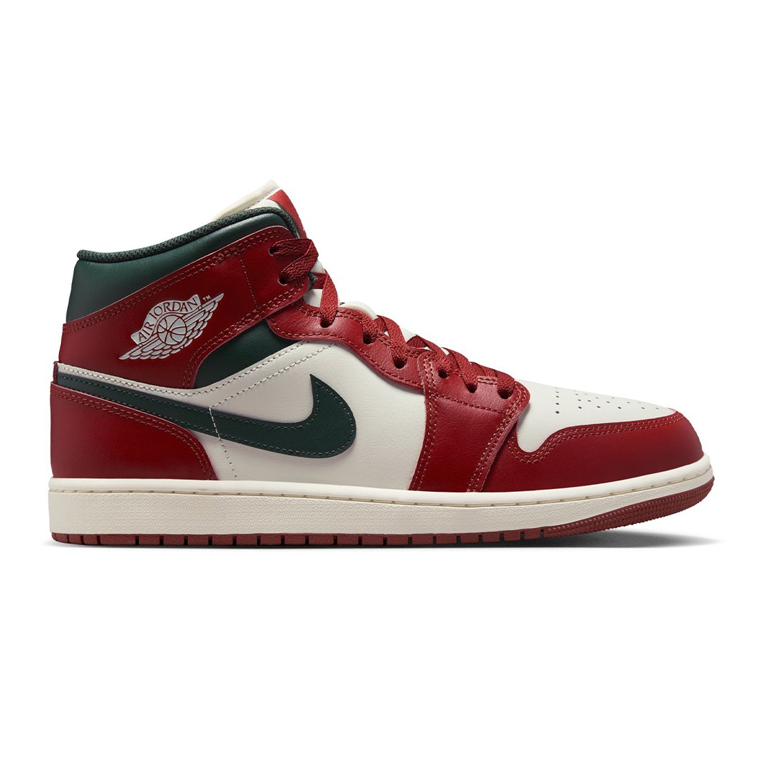 Air Jordan 1 Mid Men (sail / midnight green-pure platinum)