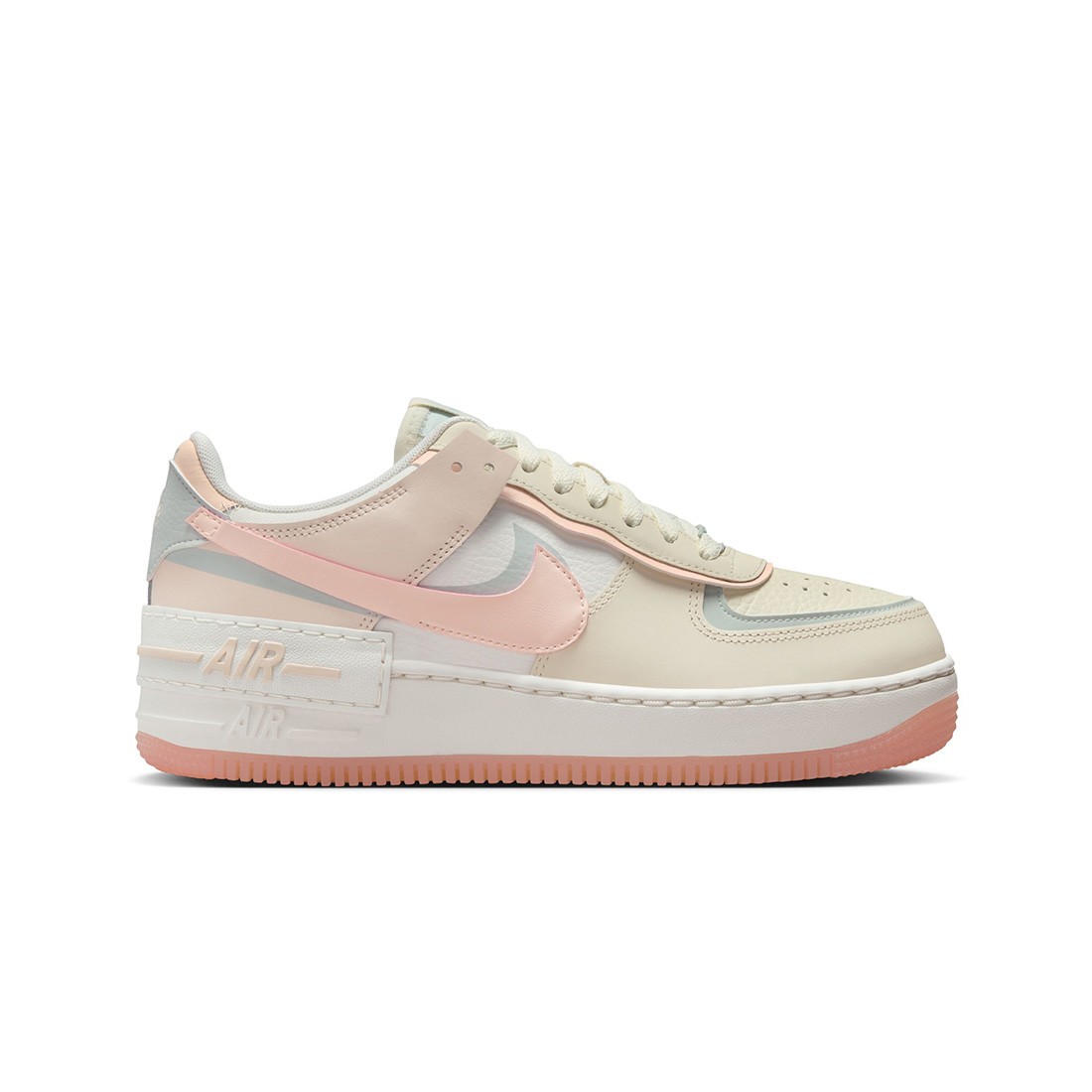 Nike Women Air Force 1 Shadow (coconut milk / crimson tint-light silver)