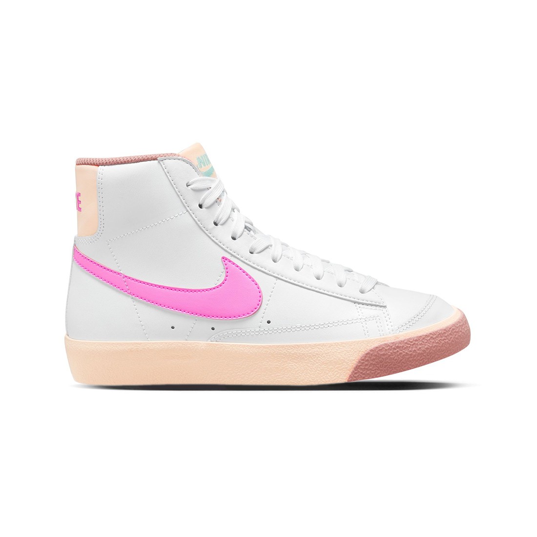 nike big kids blazer mid 77 gs white pink spell guava ice jade ice