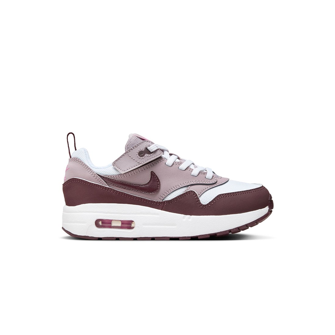 Nike Little Kids Air Max 1 Easyon white burgundy crush lt violet ore