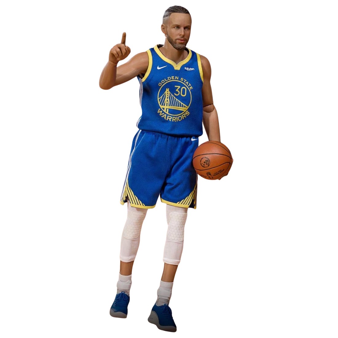 NBA x Enterbay Golden State Warriors Stephen Curry Real Masterpiece 1/6 Scale Figure (blue)