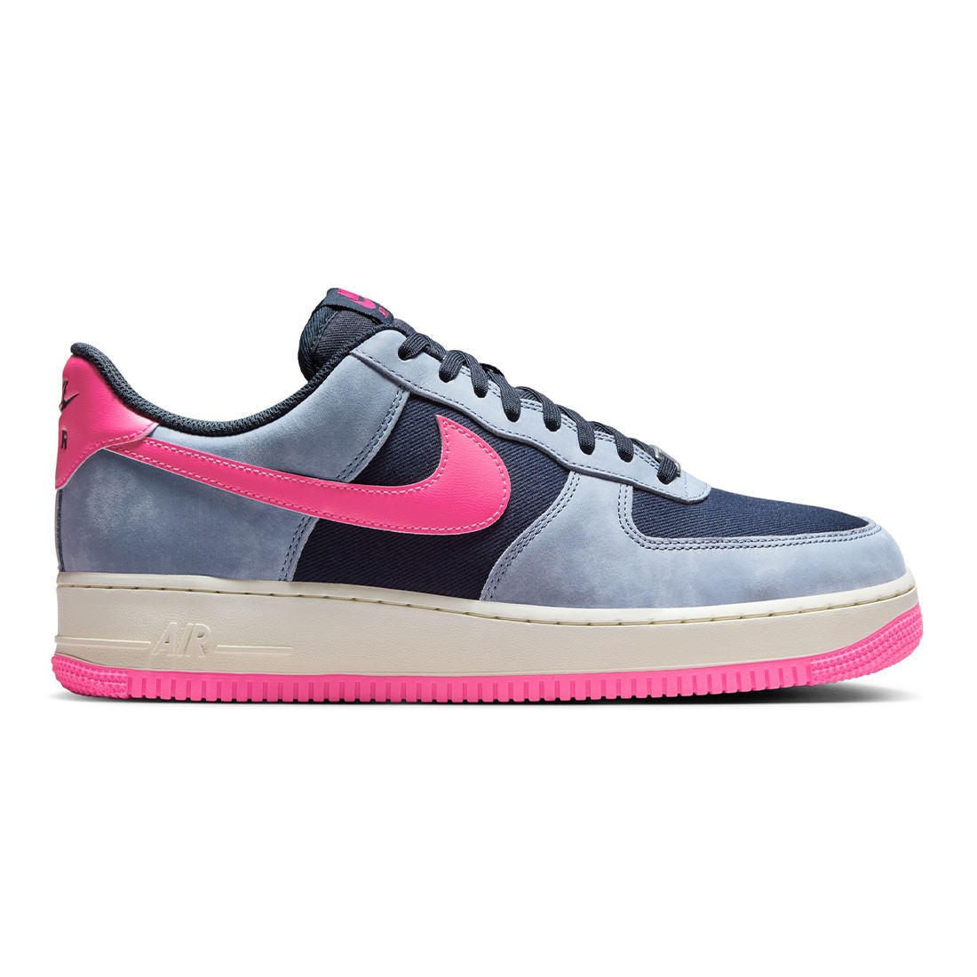 Nike Men Air Force 1 '07 Lx (dark obsidian / pink blast-ashen slate)